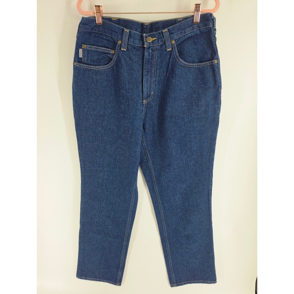 Carhartt Relaxed Fit Straight Leg Jeans Dark Wash Denim 32x32 381-83